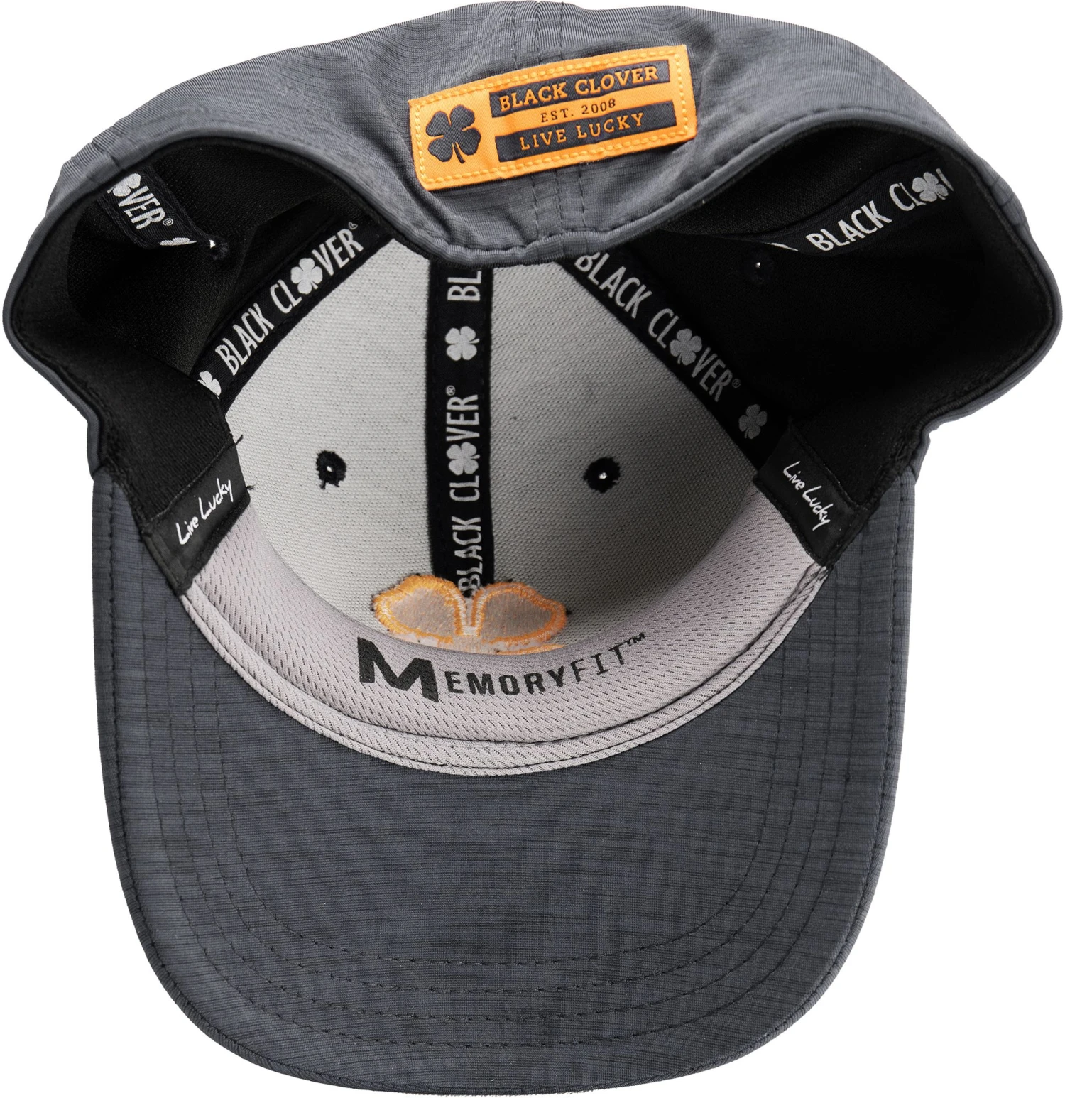 Black Clover Bravo 3 Fitted Golf Hat For Men Charcoal 6 Black Clover Bravo 3 Fitted Golf Hat For Men Charcoal - Image 4