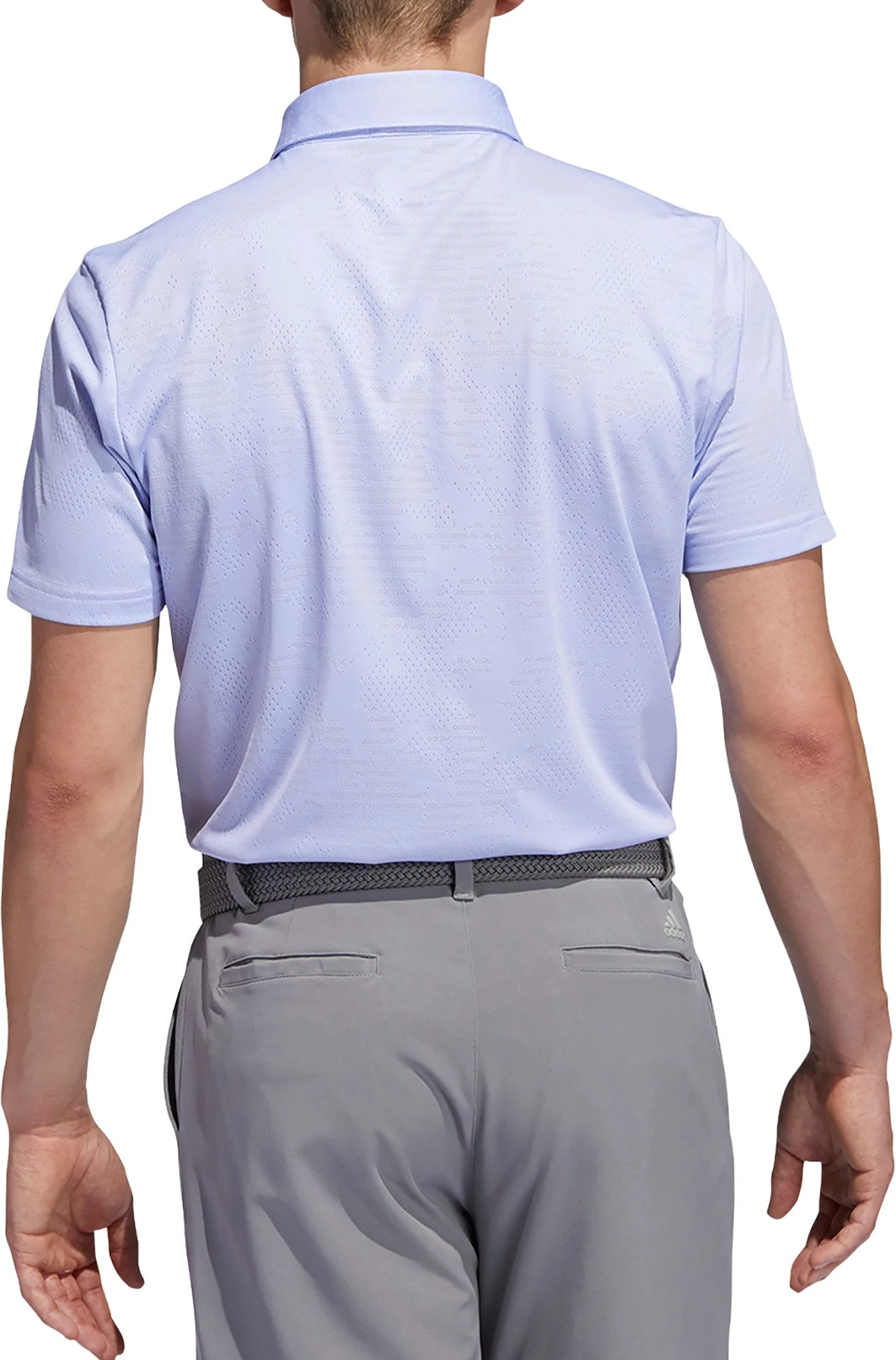 Adidas Men's Camo Golf Polo Shirt Violet Tone/white 4 Adidas Men's Camo Golf Polo Shirt Violet Tone/white - Image 2