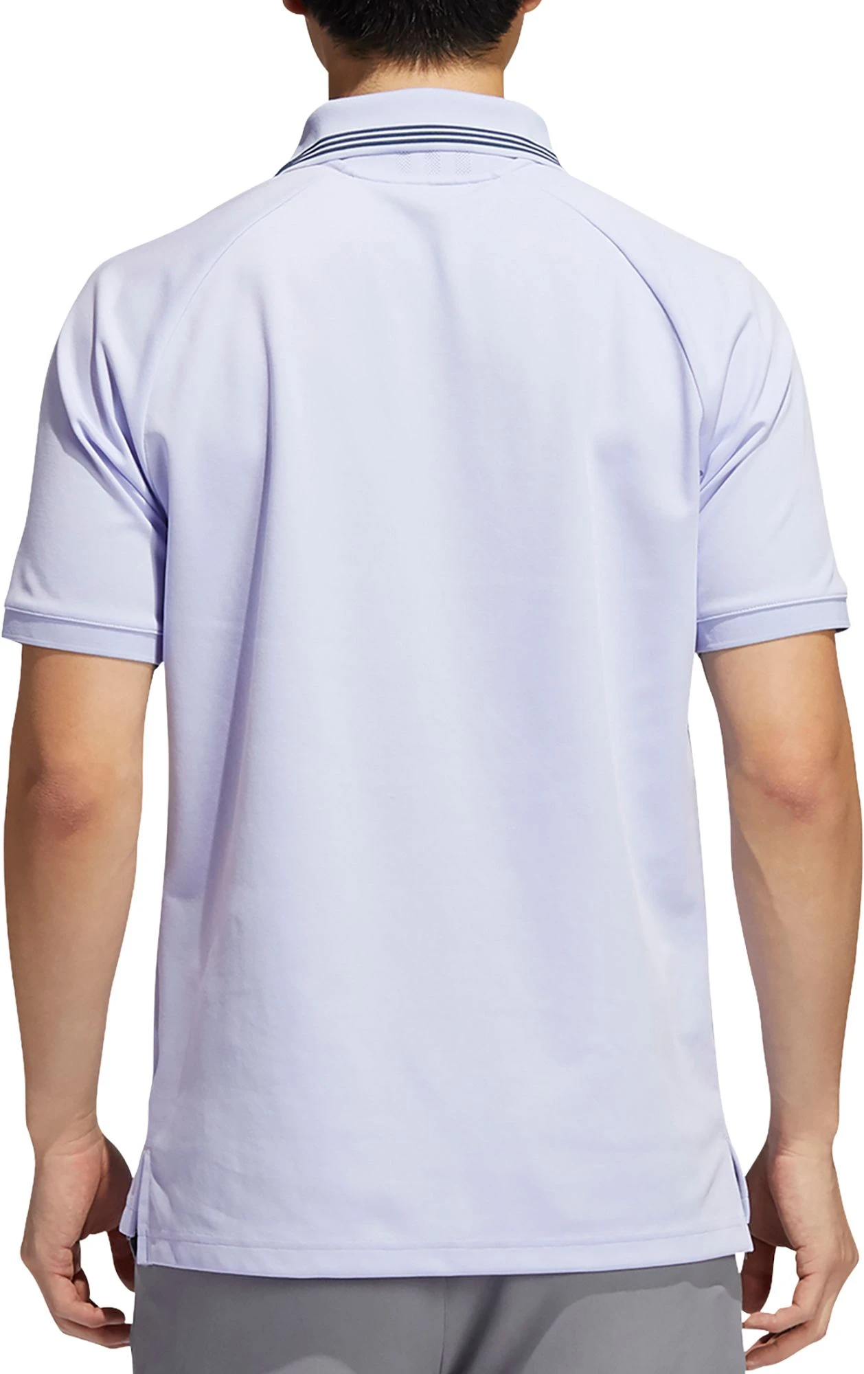 Adidas Men's Go-To Primegreen Pique Golf Polo Violet Tone/crew Navy 4 Adidas Men's Go-To Primegreen Pique Golf Polo Violet Tone/crew Navy - Image 2