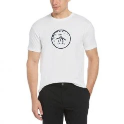 Original Penguin Men's Golf Ball T-Shirt White
