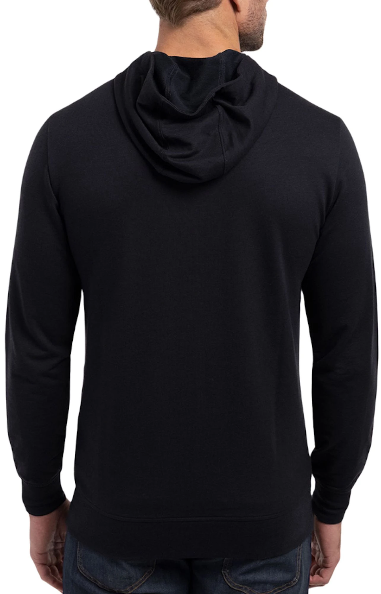 TravisMathew Men's Stormy Point Golf Hoodie Black 4 TravisMathew Men's Stormy Point Golf Hoodie Black - Image 2