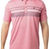 TravisMathew Men's Candy Apple Golf Polo Heather Cardinal