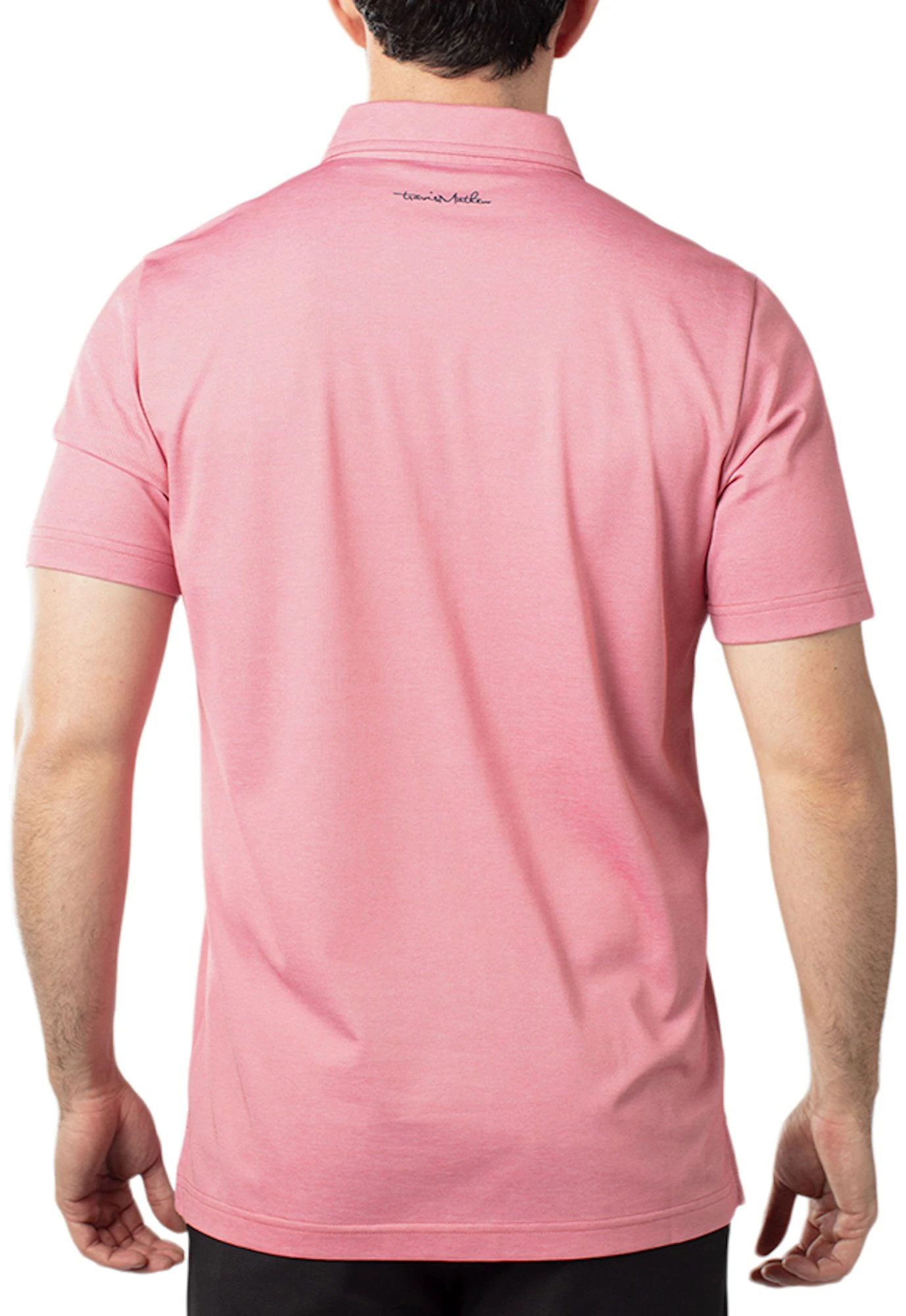 TravisMathew Men's Candy Apple Golf Polo Heather Cardinal 4 TravisMathew Men's Candy Apple Golf Polo Heather Cardinal - Image 2