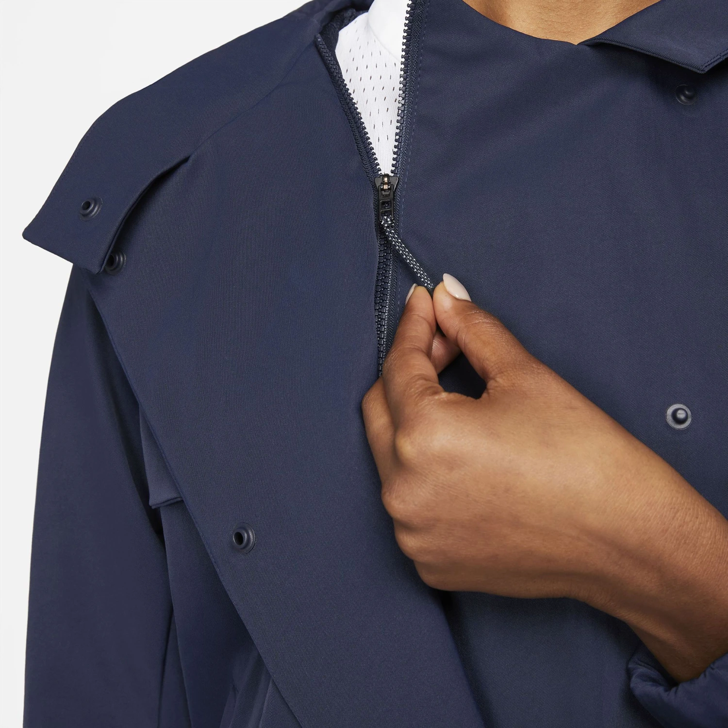 Nike Women's Repel Full Zip Jacket Obsidian/black 8 Nike Women's Repel Full Zip Jacket Obsidian/black - Image 6