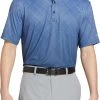 Walter Hagen Men's Perfect 11 Perception Plaid Golf Polo Plaid New Maroon
