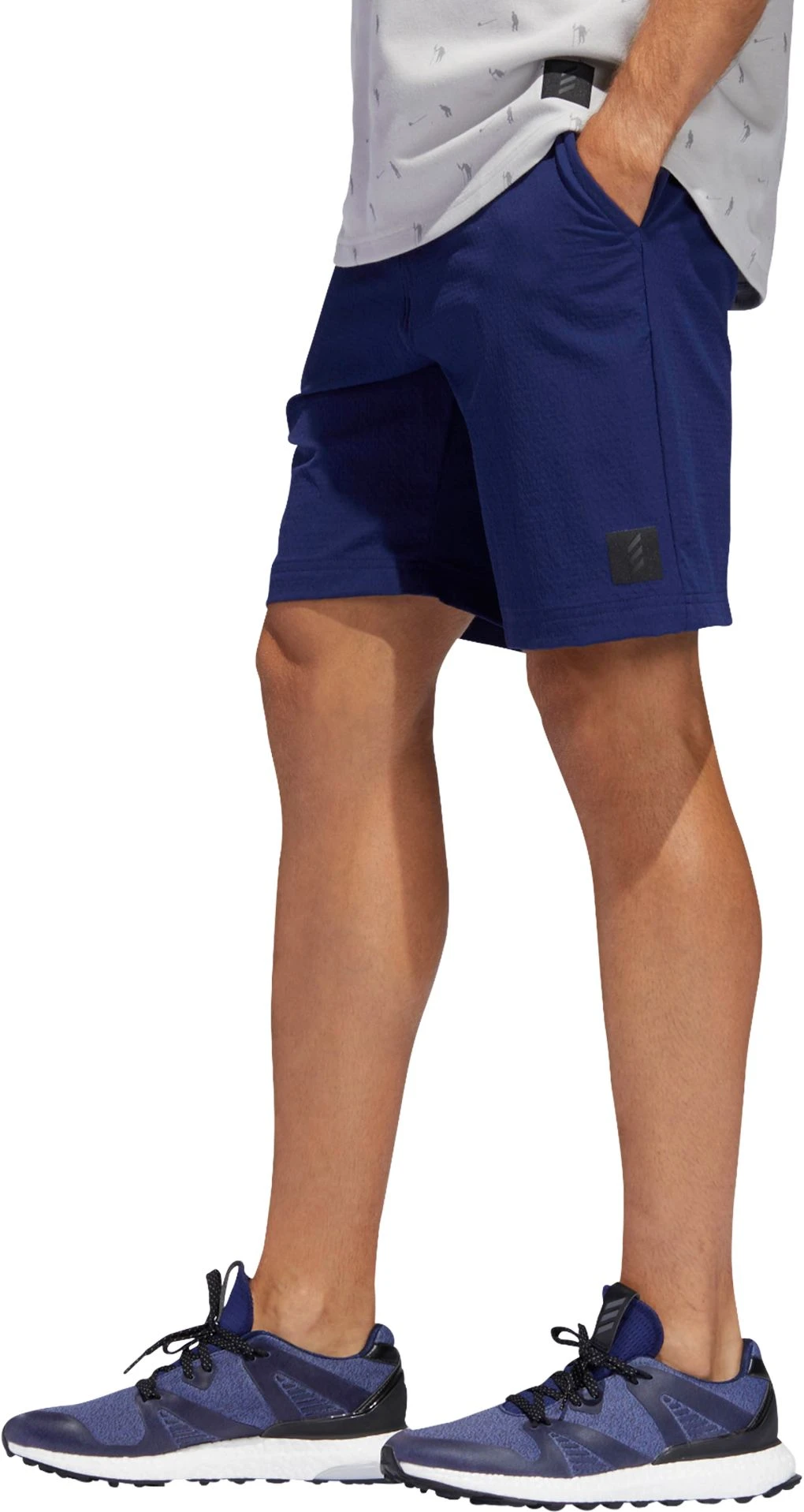 Adidas Men's Adicross Hybrid 8'' Golf Shorts Dark Blue 5 Adidas Men's Adicross Hybrid 8'' Golf Shorts Dark Blue - Image 3
