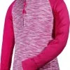Garb Girls' Dana ½ Zip Long Sleeve Golf Pullover Pink -Golf Apparel Shop unnamed file 8690
