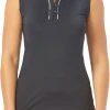 Nancy Lopez Golf Nancy Lopez Women's Subtle Sleeveless Golf Polo White Multi -Golf Apparel Shop unnamed file 8695