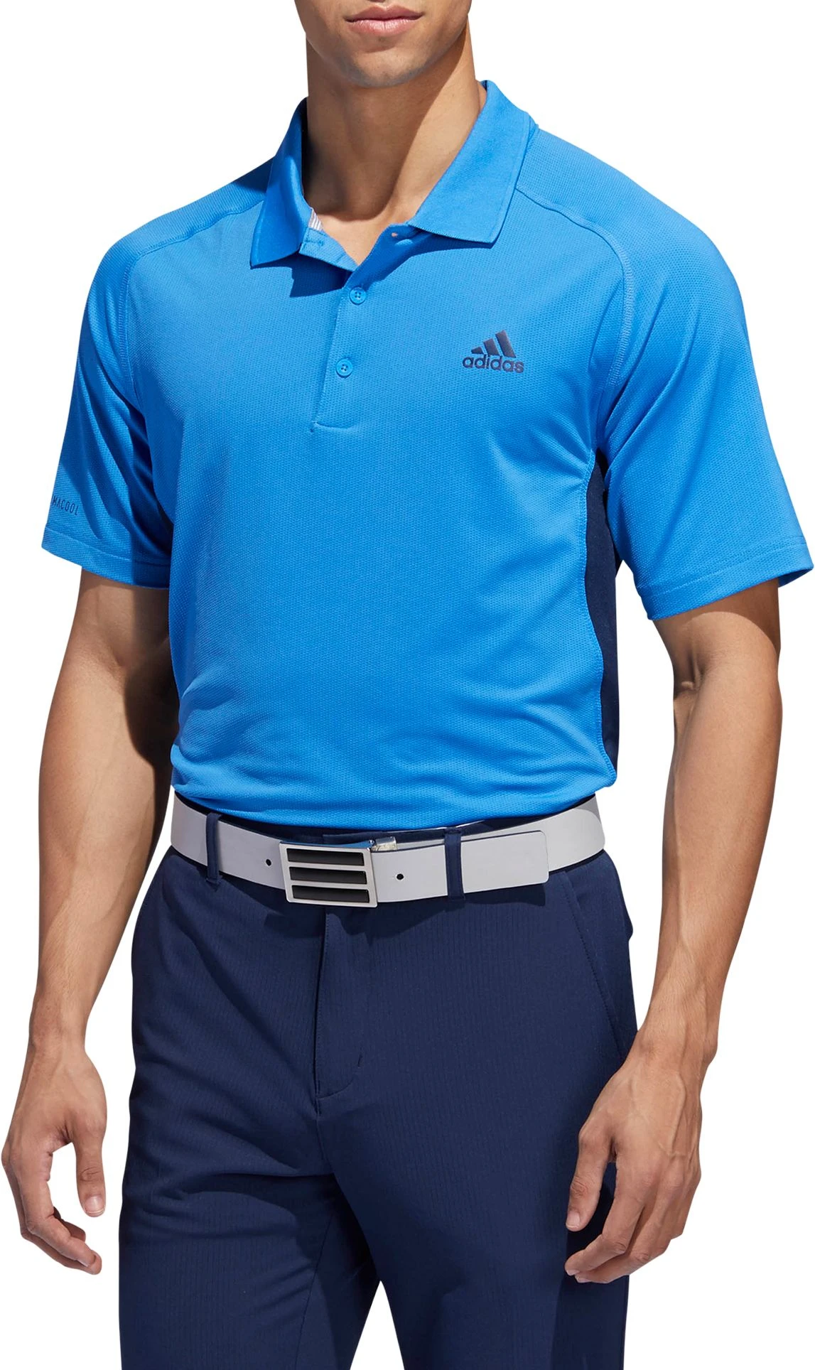 Adidas Men's Ultimate365 Climacool Solid Golf Polo True Blue/collegiate Navy 3 Adidas Men's Ultimate365 Climacool Solid Golf Polo True Blue/collegiate Navy