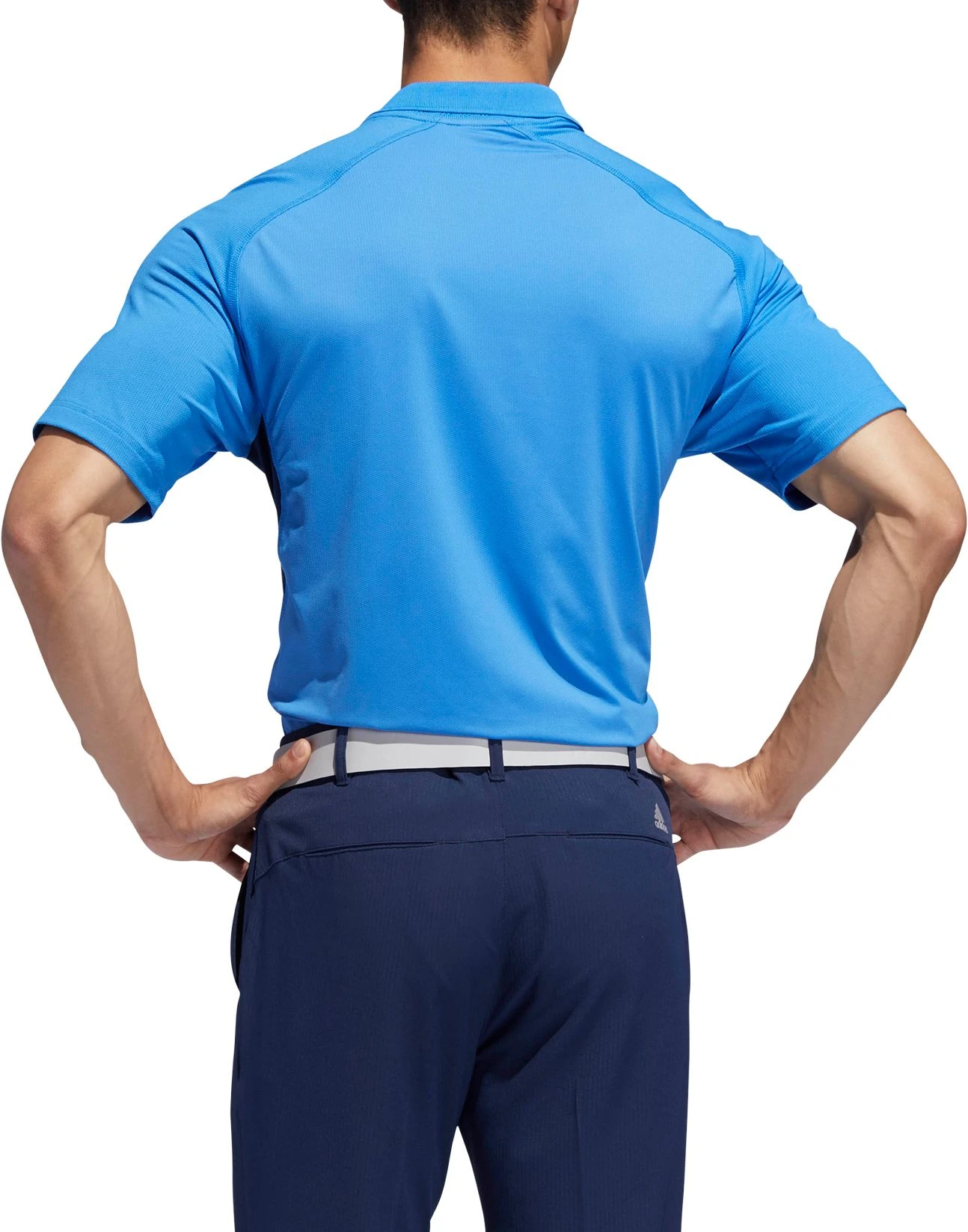 Adidas Men's Ultimate365 Climacool Solid Golf Polo True Blue/collegiate Navy 4 Adidas Men's Ultimate365 Climacool Solid Golf Polo True Blue/collegiate Navy - Image 2