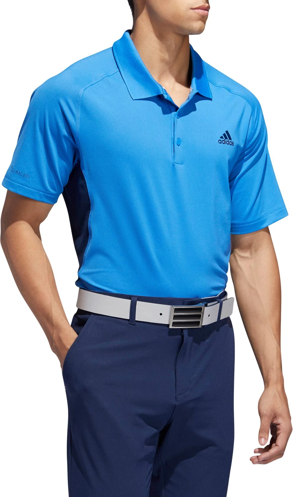 Adidas Men's Ultimate365 Climacool Solid Golf Polo True Blue/collegiate Navy 6 Adidas Men's Ultimate365 Climacool Solid Golf Polo True Blue/collegiate Navy - Image 4