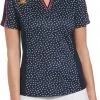 Callaway Women's Chevron Bird Print Polo Peacoat -Golf Apparel Shop unnamed file 8730