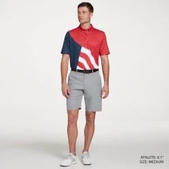 Walter Hagen Men's Perfect 11 USA Waving Flag Print Golf Polo Waving Flag Positive Red 9 Walter Hagen Men's Perfect 11 USA Waving Flag Print Golf Polo Waving Flag Positive Red -Golf Apparel Shop unnamed file 874