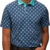 Waggle Men's Turtle Back Golf Polo Blue/green 1 Waggle Men's Turtle Back Golf Polo Blue/green -Golf Apparel Shop unnamed file 8744