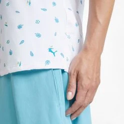 PUMA Women's MATTR Tropics Golf Polo Shirt Bright White/porcelain 8 PUMA Women's MATTR Tropics Golf Polo Shirt Bright White/porcelain -Golf Apparel Shop unnamed file 8748