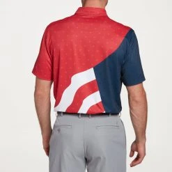 Walter Hagen Men's Perfect 11 USA Waving Flag Print Golf Polo Waving Flag Positive Red 10 Walter Hagen Men's Perfect 11 USA Waving Flag Print Golf Polo Waving Flag Positive Red -Golf Apparel Shop unnamed file 875