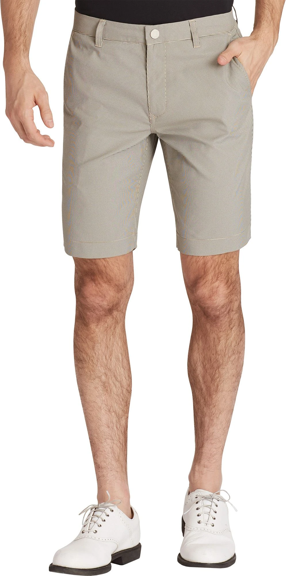 Bonobos Men's The Highland Patterned Golf Shorts Stone Minicheck 3 Bonobos Men's The Highland Patterned Golf Shorts Stone Minicheck