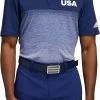 Adidas Men's USA 3 Stripe Golf Polo Shirt Dark Blue 1 Adidas Men's USA 3 Stripe Golf Polo Shirt Dark Blue -Golf Apparel Shop unnamed file 8806