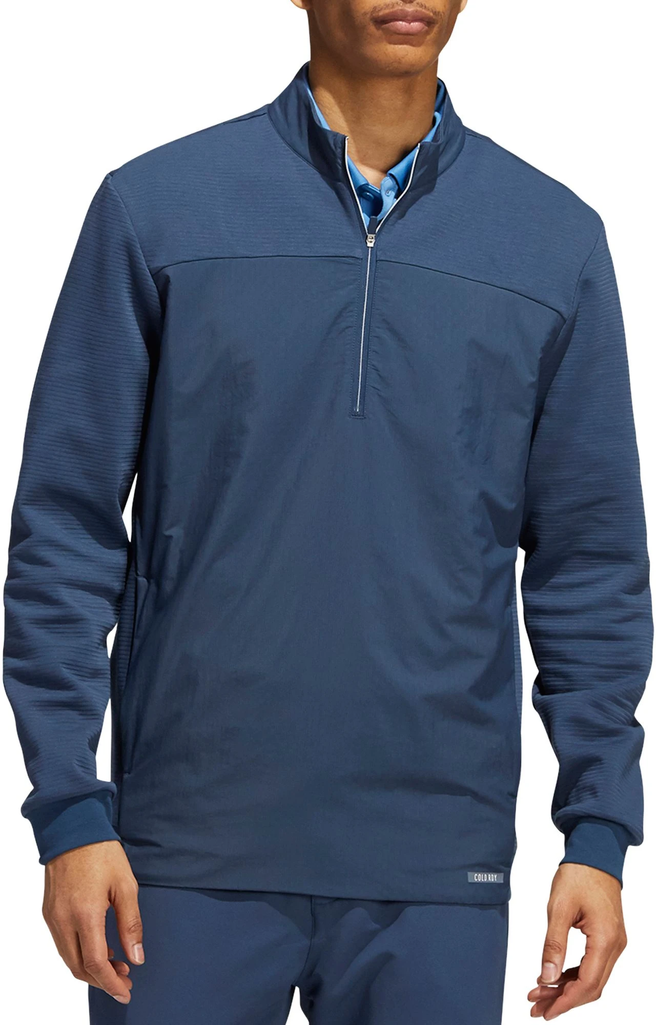 Adidas Men's Hybrid COLD.RDY 1/4 Zip Golf Pullover Crew Navy 3 Adidas Men's Hybrid COLD.RDY 1/4 Zip Golf Pullover Crew Navy