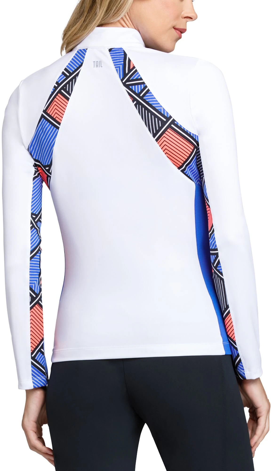 Tail Women's Paisley 1/4 Zip Golf Pullover Chalk 4 Tail Women's Paisley 1/4 Zip Golf Pullover Chalk - Image 2