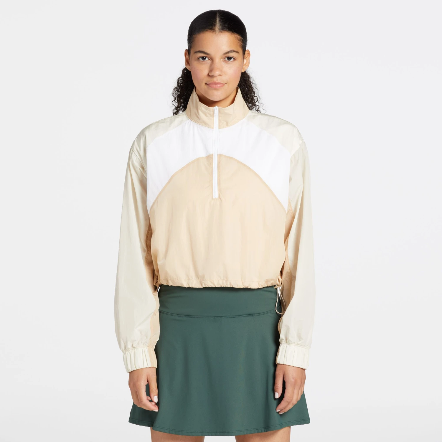 CALIA Women's Golf Cropped Windbreaker Dark Evergreen 3 CALIA Women's Golf Cropped Windbreaker Dark Evergreen