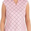 Nivo Women's Pearle Sleeveless Polo Shirt Tender Blush -Golf Apparel Shop unnamed file 8868