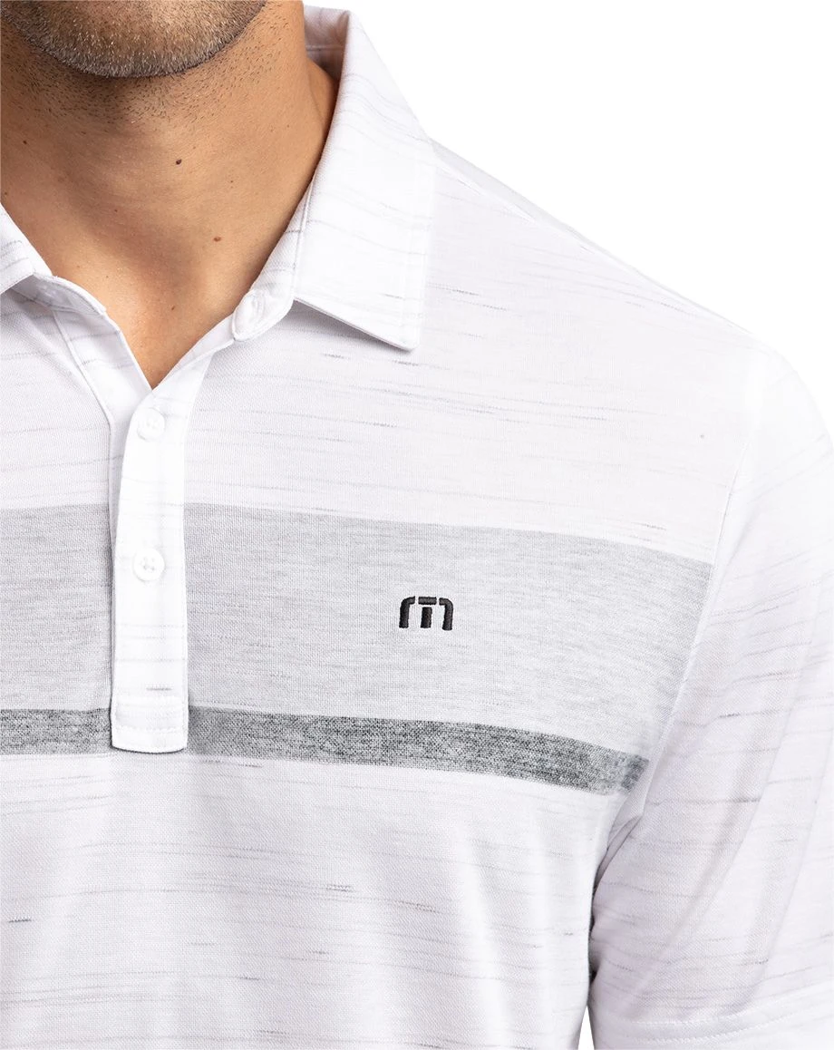 TravisMathew Men's There Are Rules Golf Polo White 6 TravisMathew Men's There Are Rules Golf Polo White - Image 4