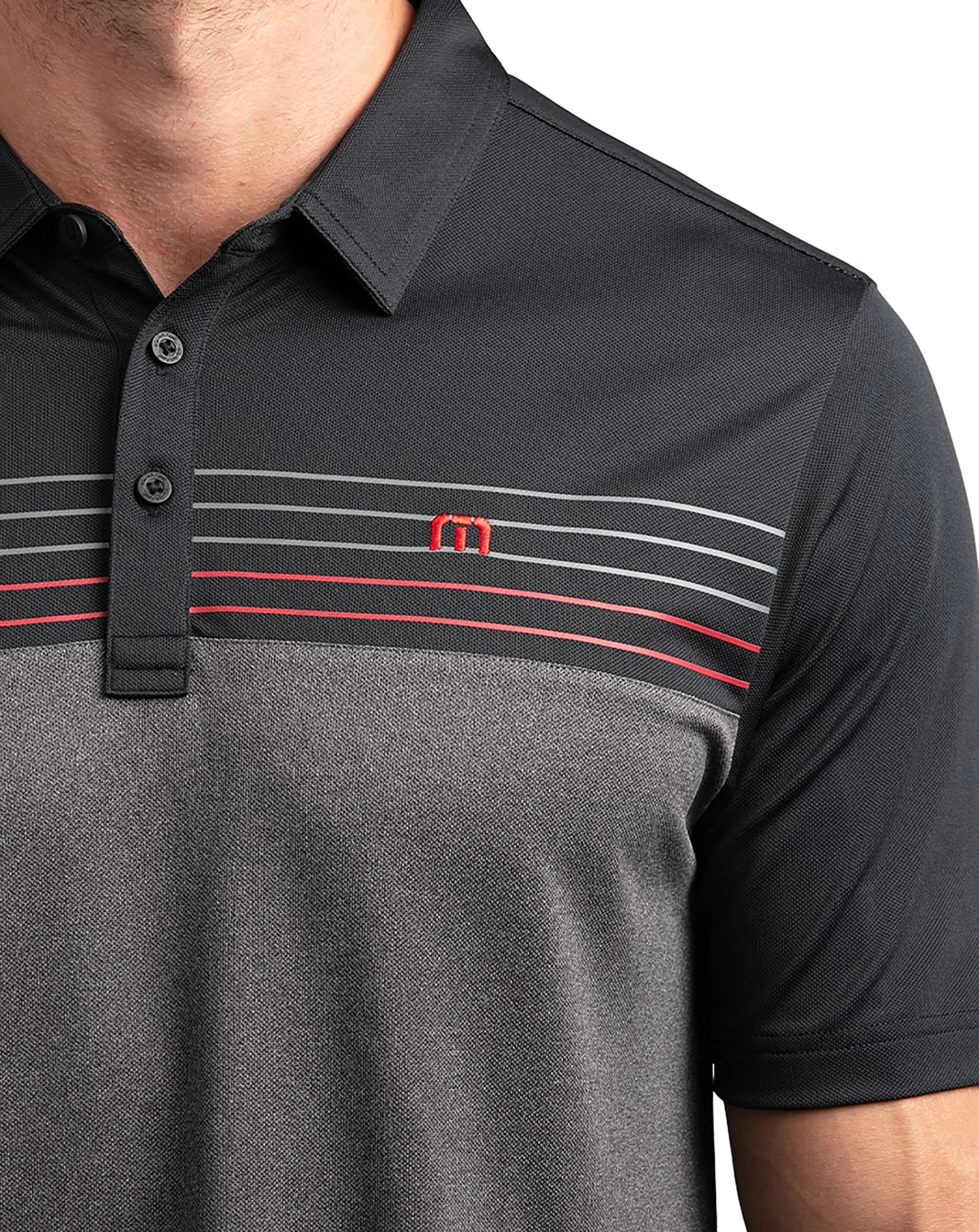 TravisMathew Men's Cainsville Golf Polo Black 6 TravisMathew Men's Cainsville Golf Polo Black - Image 4