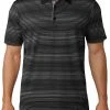 Adidas Men's Gradient Heather Stripe Golf Polo Black