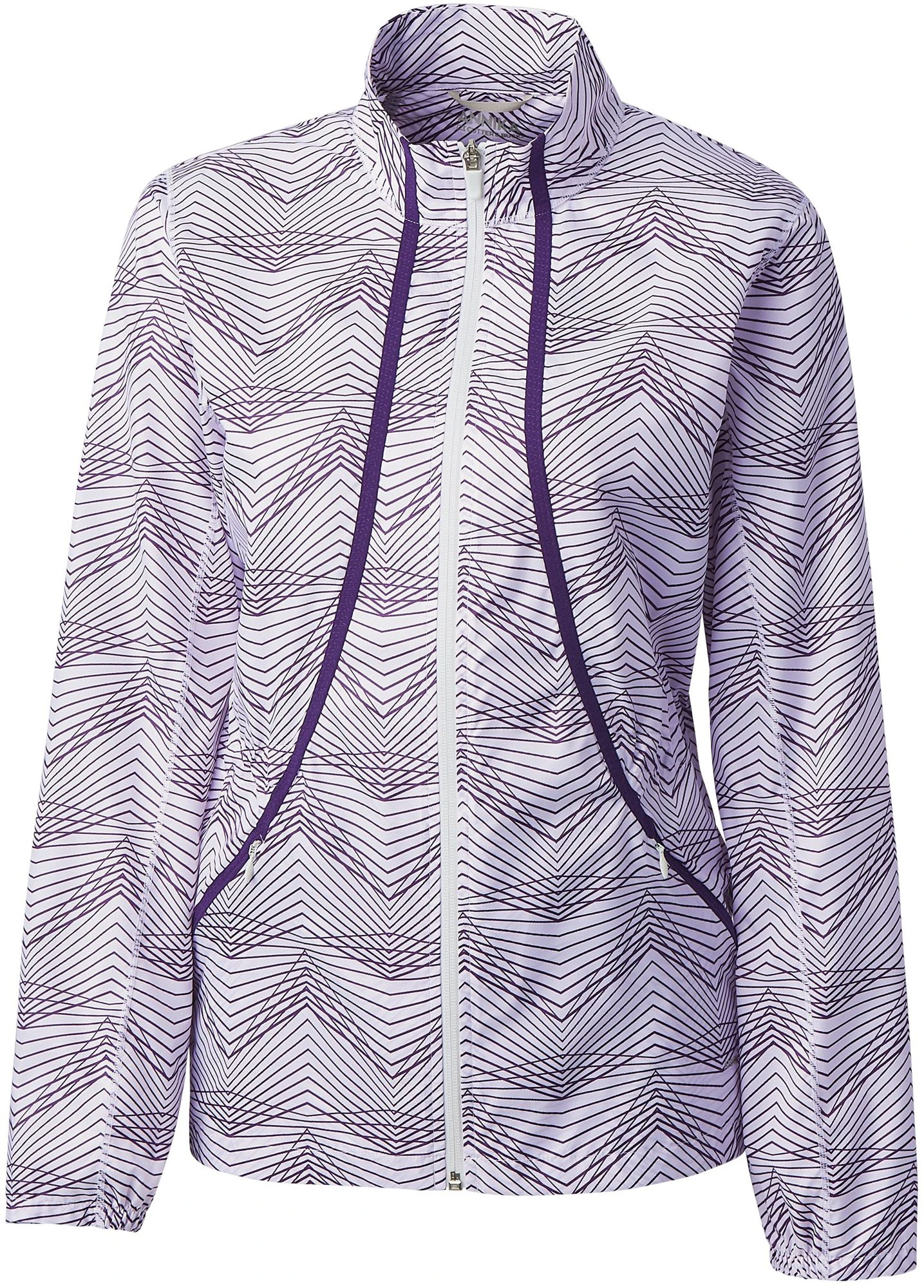Cutter & Buck Women's Annika Cloud Breaker Full-Zip Golf Jacket White/black Impulse 3 Cutter & Buck Women's Annika Cloud Breaker Full-Zip Golf Jacket White/black Impulse