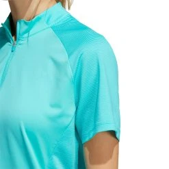 Adidas Women's 1/4 Zip Mock Neck Golf Polo Semi Mint Rush 10 Adidas Women's 1/4 Zip Mock Neck Golf Polo Semi Mint Rush -Golf Apparel Shop unnamed file 8995