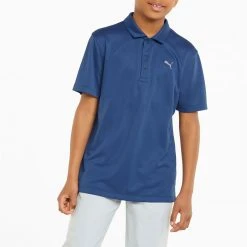 PUMA Boys' Essential Golf Polo Bright White