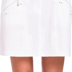 Jamie Sadock Women's Airwear Front Zip 17.5'' Golf Skort Sugar