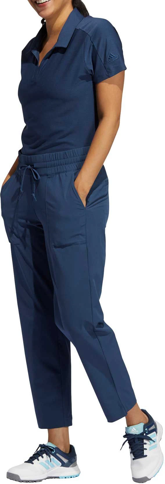Adidas Women's Go-To Golf Pants Crew Navy 5 Adidas Women's Go-To Golf Pants Crew Navy - Image 3