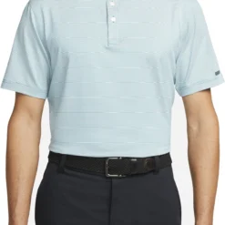 Nike Men's Dri-Fit Player Stripe Golf Polo Bright Spruce/pure