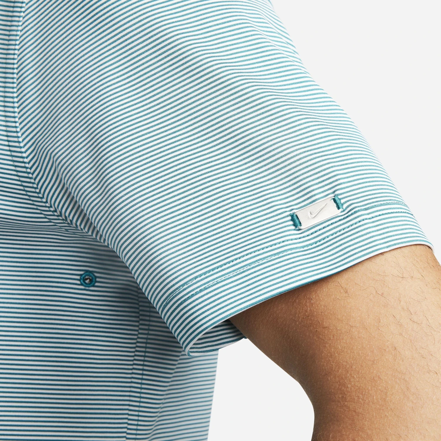 Nike Men's Dri-Fit Player Stripe Golf Polo Bright Spruce/pure 7 Nike Men's Dri-Fit Player Stripe Golf Polo Bright Spruce/pure - Image 5