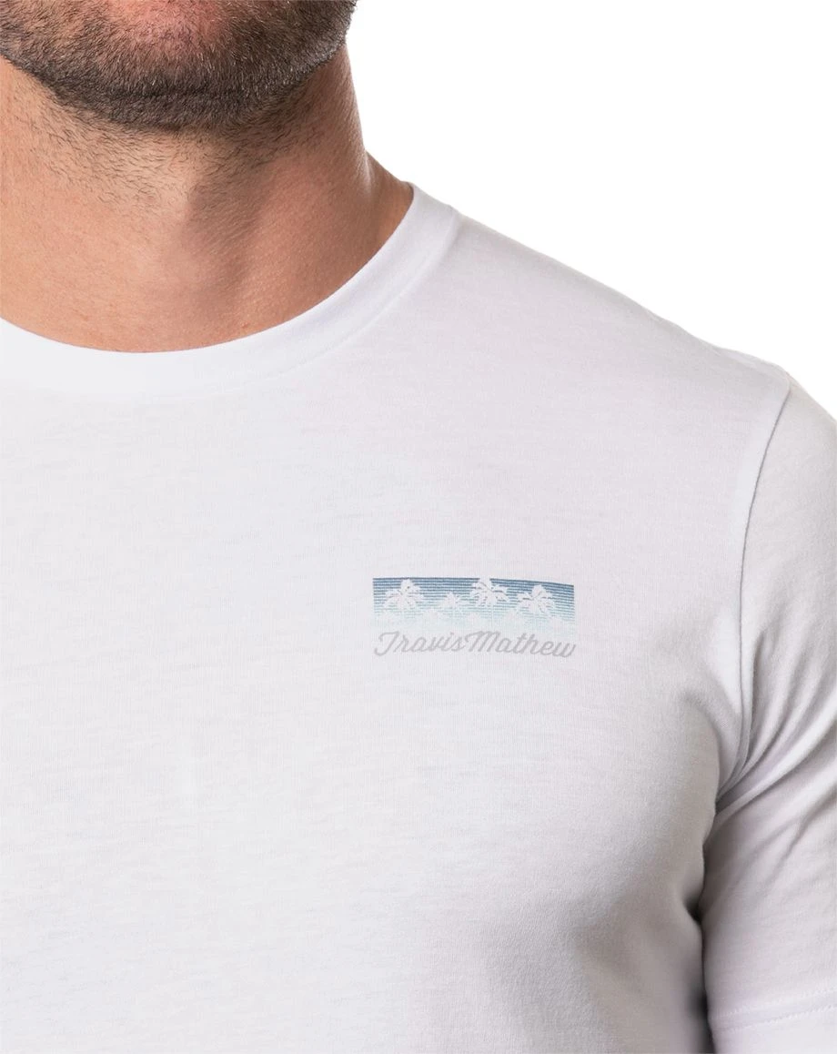 TravisMathew Men's Big Mouth Bass Golf T-Shirt White 6 TravisMathew Men's Big Mouth Bass Golf T-Shirt White - Image 4