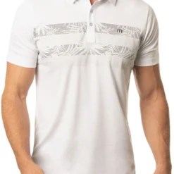 TravisMathew Men's Activate Golf Polo White