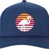 Waggle Men's Flamingo Oasis Golf Hat Navy -Golf Apparel Shop unnamed file 9110