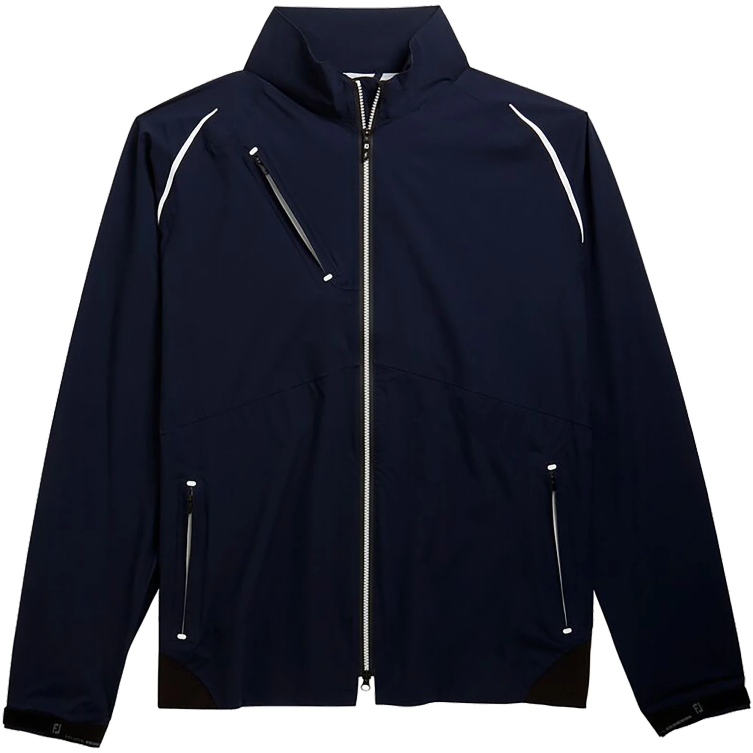 FootJoy Men's DryJoy Select Full Zip Golf Jacket Silver/navy 3 FootJoy Men's DryJoy Select Full Zip Golf Jacket Silver/navy