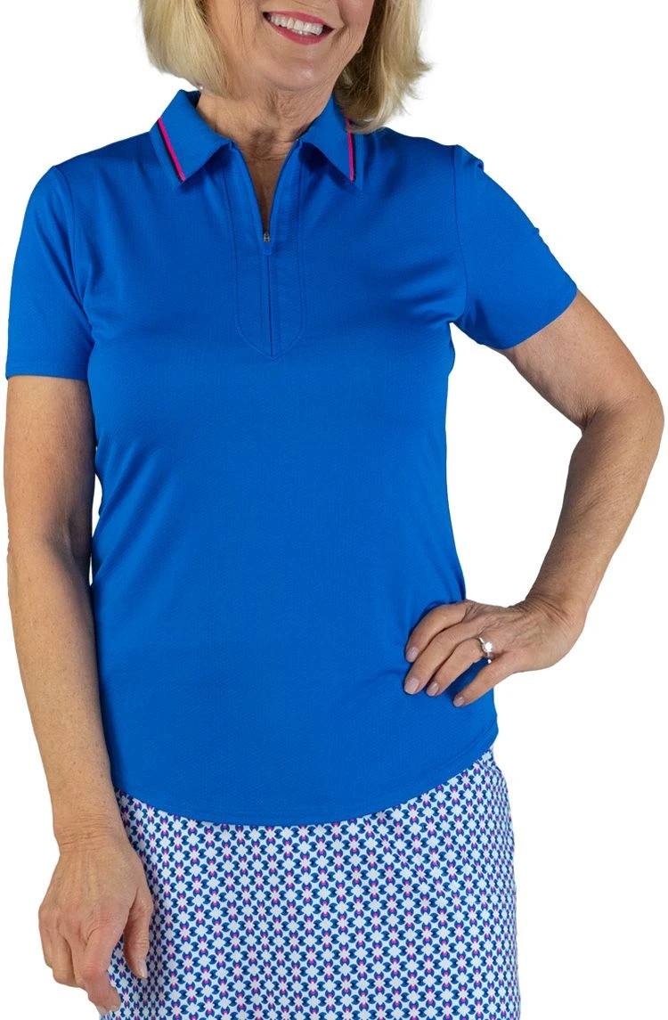 Jofit Women's Performance Short Sleeve Golf Classic Blue 3 Jofit Women's Performance Short Sleeve Golf Classic Blue