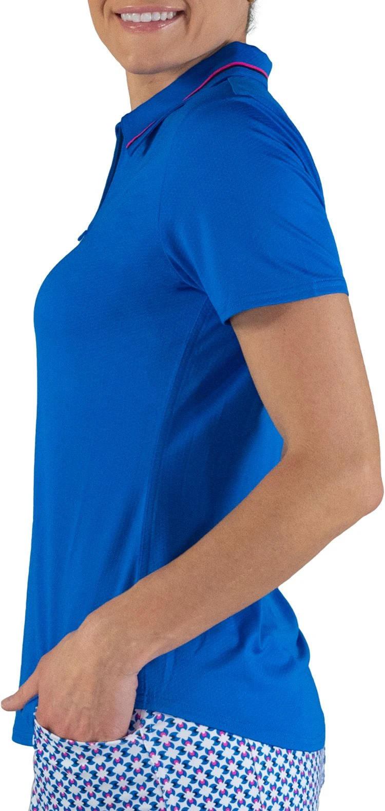 Jofit Women's Performance Short Sleeve Golf Classic Blue 5 Jofit Women's Performance Short Sleeve Golf Classic Blue - Image 3