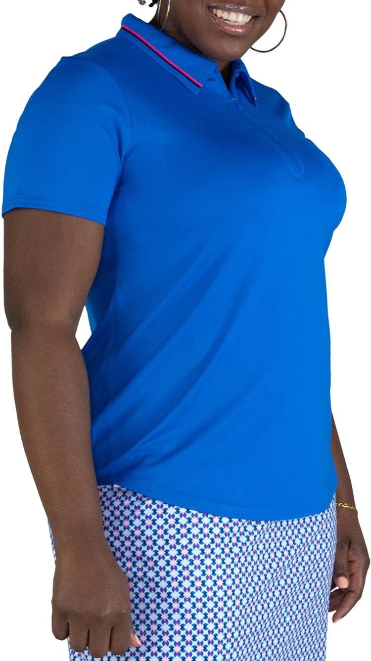 Jofit Women's Performance Short Sleeve Golf Classic Blue 6 Jofit Women's Performance Short Sleeve Golf Classic Blue - Image 4