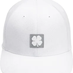Black Clover Men's Fresh Luck 6 Fitted Golf Hat White