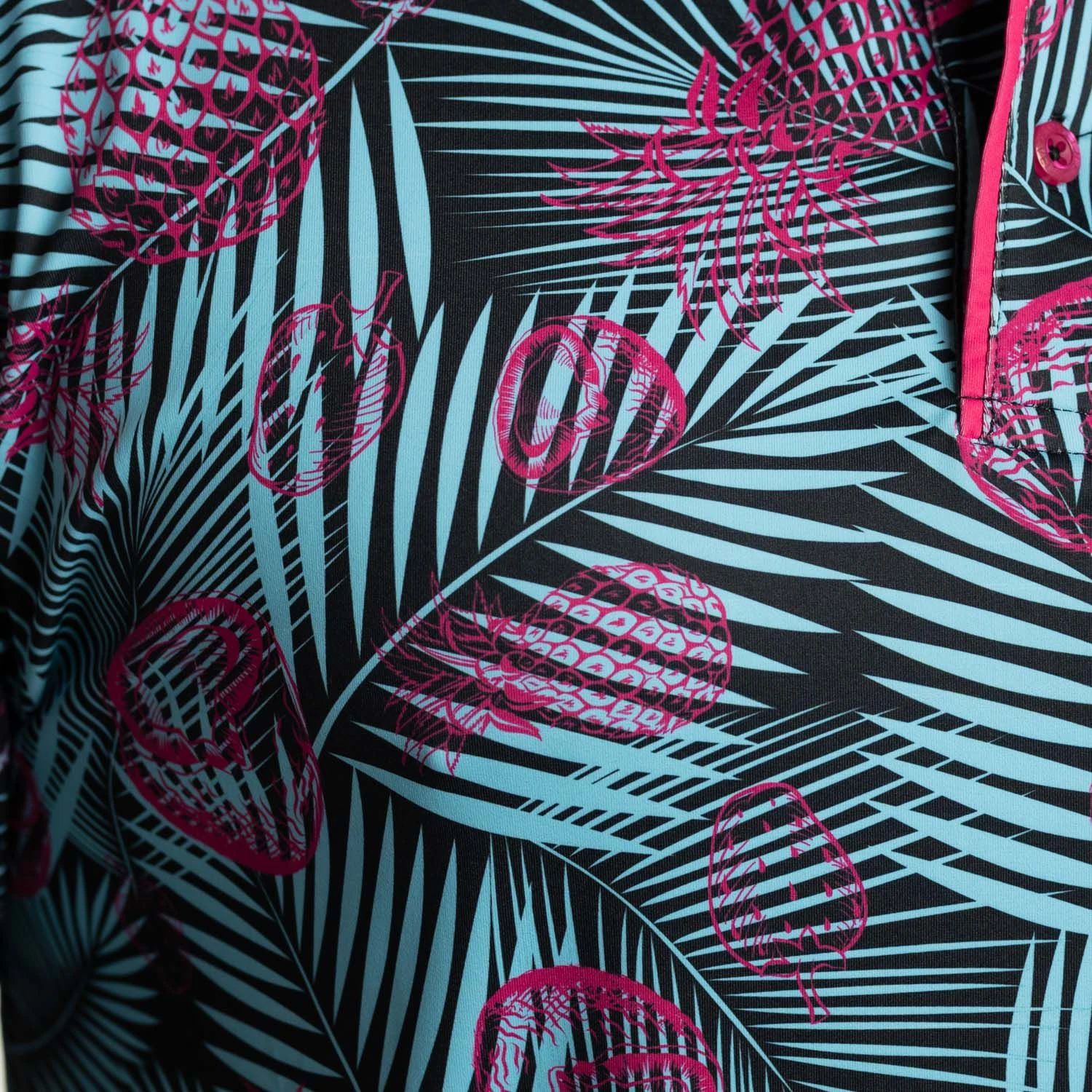 Breakfast Balls Men's Miami Vice All Day Golf Polo Black/pink 6 Breakfast Balls Men's Miami Vice All Day Golf Polo Black/pink - Image 4