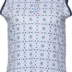 Bette & Court Women's Activate Sleeveless Golf Polo White