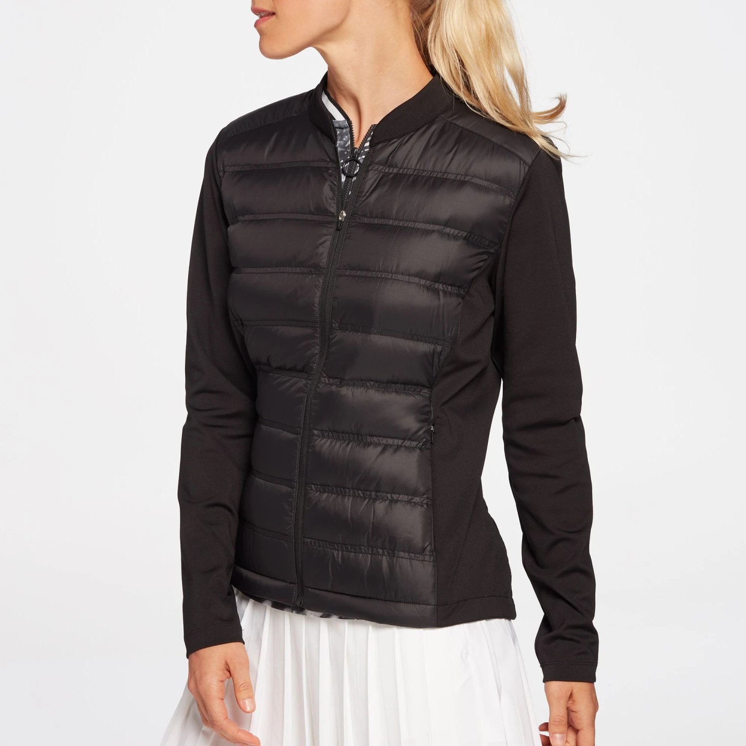 Slazenger Women's Hybrid Quilted Golf Jacket Black 6 Slazenger Women's Hybrid Quilted Golf Jacket Black - Image 4