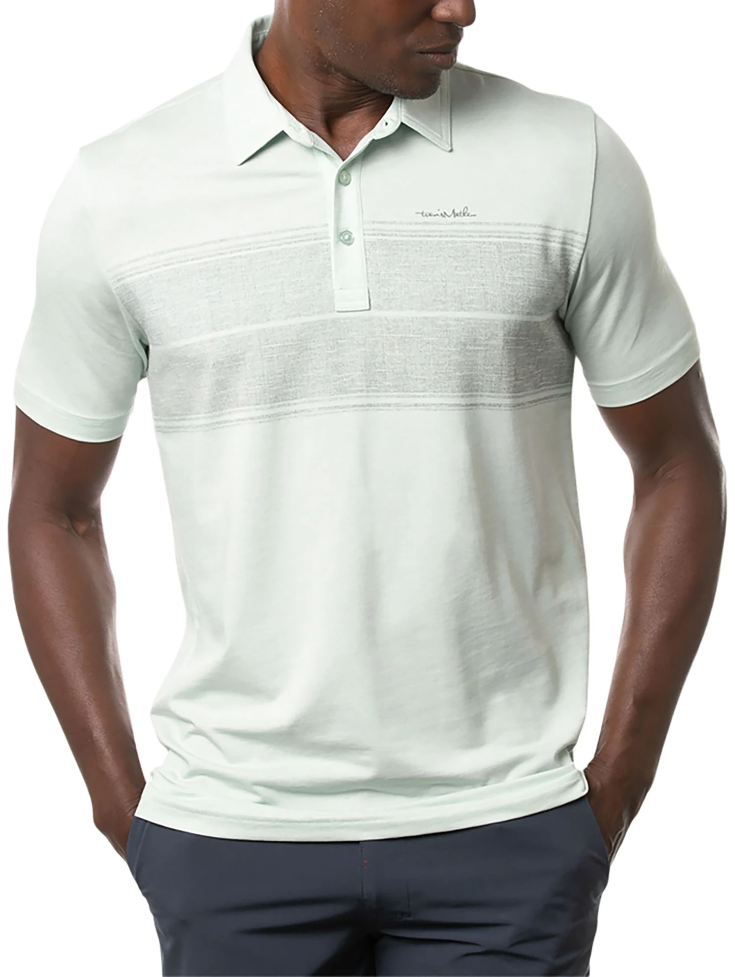 TravisMathew Men's Infinite Wishes Golf Polo Heather Neptune Green 3 TravisMathew Men's Infinite Wishes Golf Polo Heather Neptune Green