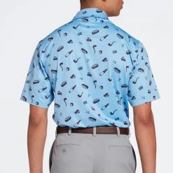 Walter Hagen Men's Perfect 11 Good Game Print Golf Polo Good Game Daybreak Blue 9 Walter Hagen Men's Perfect 11 Good Game Print Golf Polo Good Game Daybreak Blue -Golf Apparel Shop unnamed file 9380