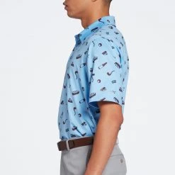 Walter Hagen Men's Perfect 11 Good Game Print Golf Polo Good Game Daybreak Blue 10 Walter Hagen Men's Perfect 11 Good Game Print Golf Polo Good Game Daybreak Blue -Golf Apparel Shop unnamed file 9381